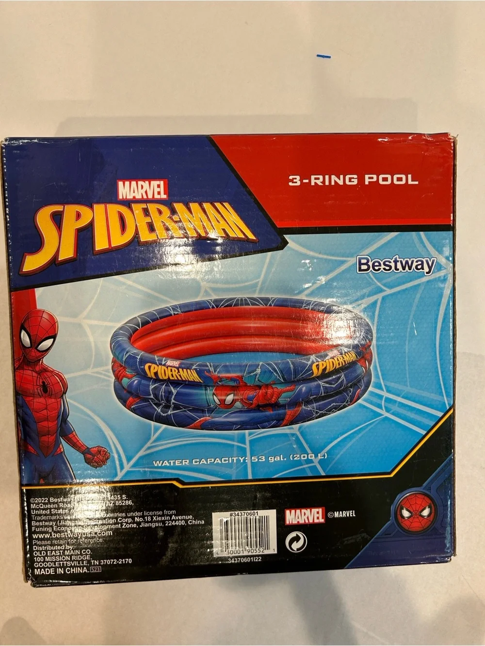 Marvel Spider-Man Inflatable Kids Pool - Blue/Red